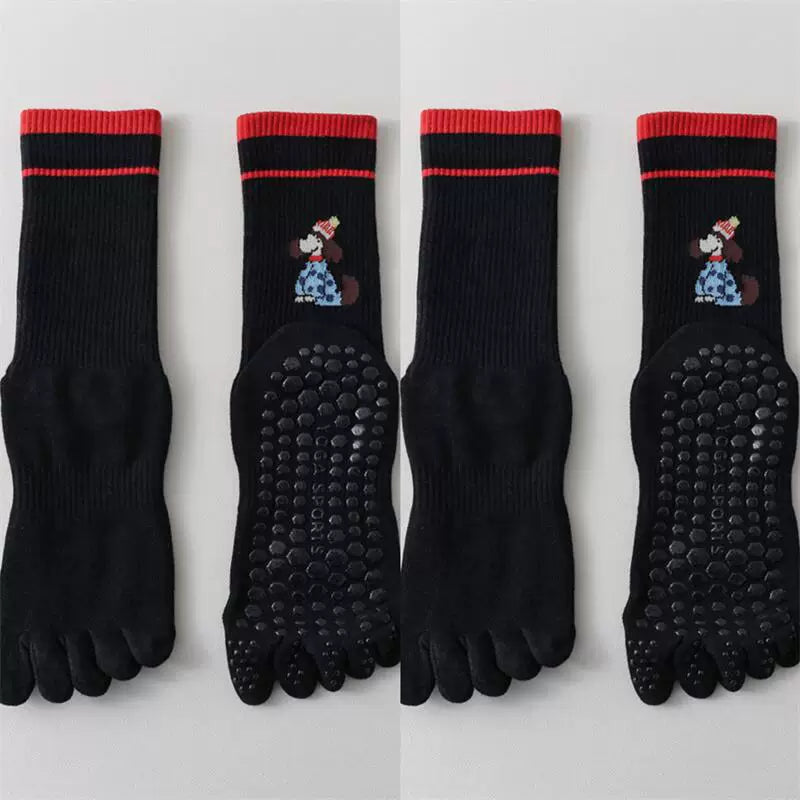 Hawecc | Mid-Calf Grip Socks for Women’s Home and Studio Practice