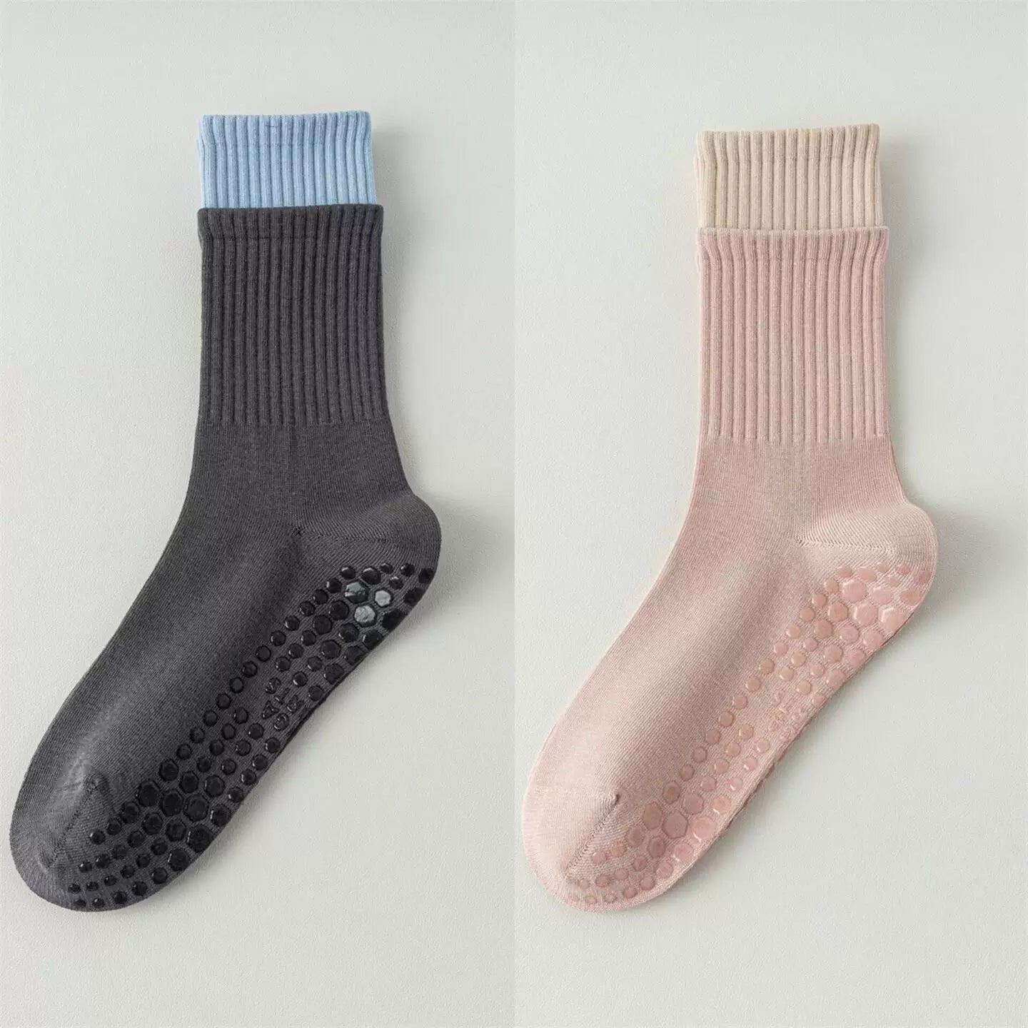 Hawecc | Women’s Non-Slip Split-Toe Socks for Pilates and Yoga