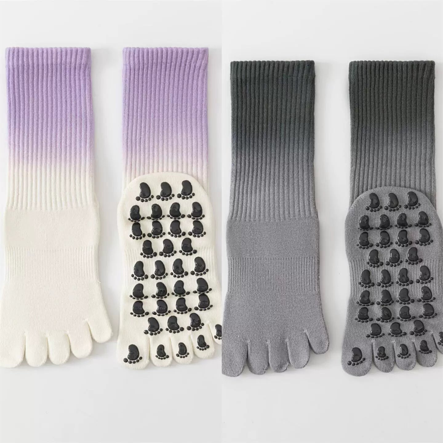 Hawecc | Mid-Calf Professional Yoga Socks for Women with Grip