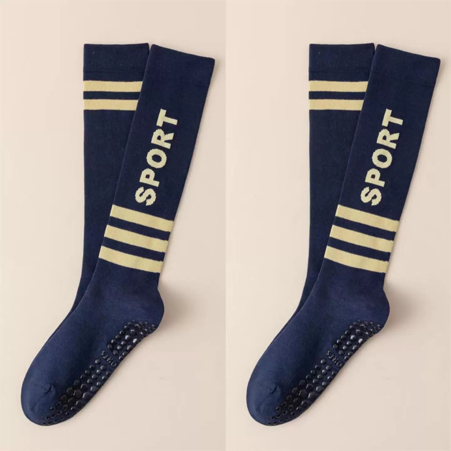 Hawecc | Women’s Mid-Calf Grip Socks for Pilates, Yoga, and Barre