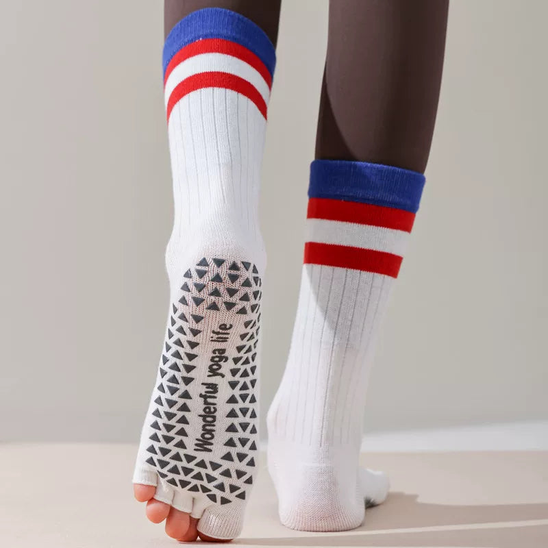 Hawecc | Women’s Professional Mid-Calf Socks for Indoor Floor Workouts