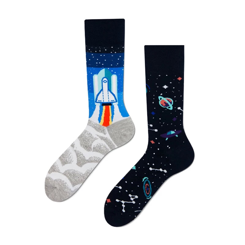 Hawecc | Mid-Calf Grip Socks for Indoor Home Practice