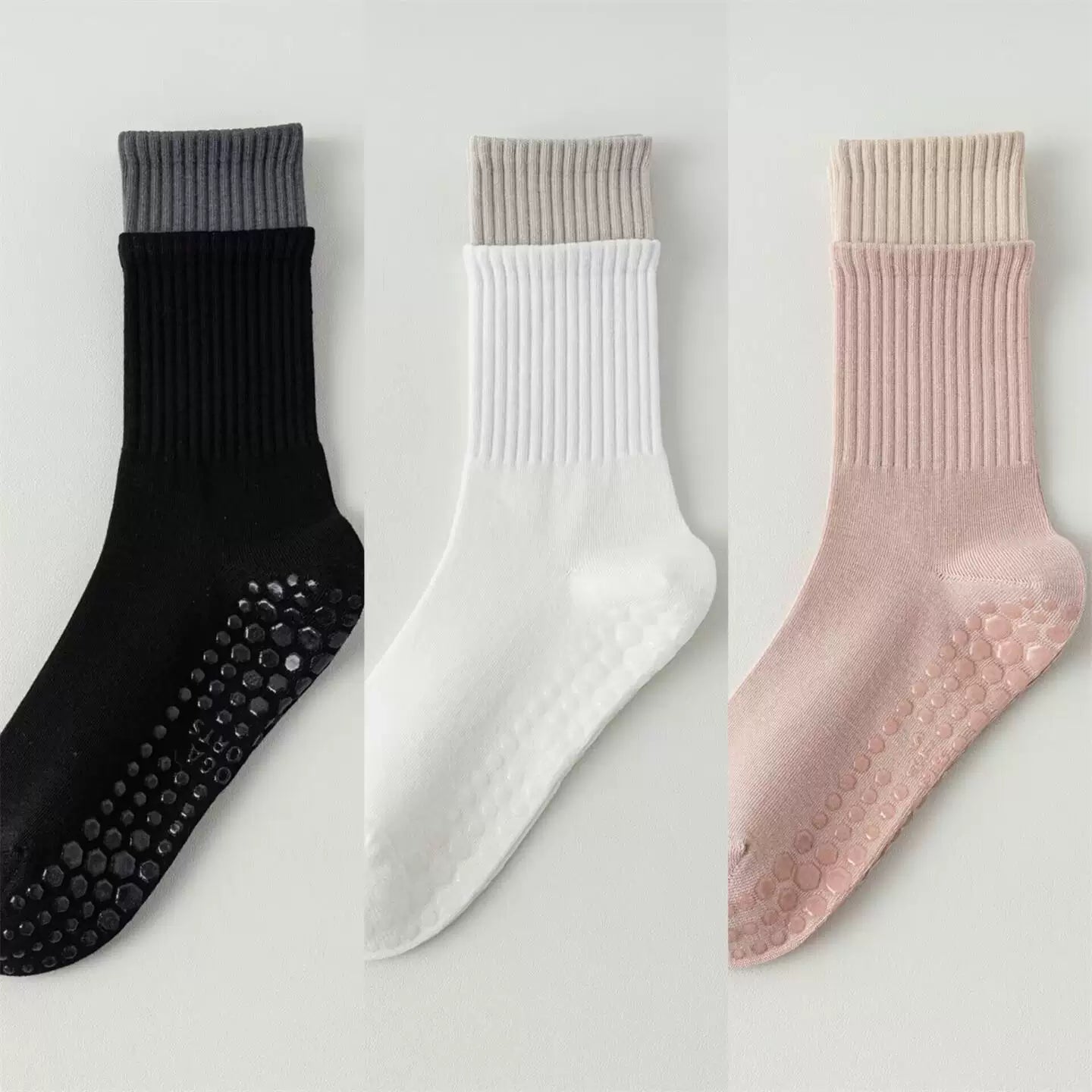 Hawecc | Women’s Non-Slip Split-Toe Socks for Pilates and Yoga