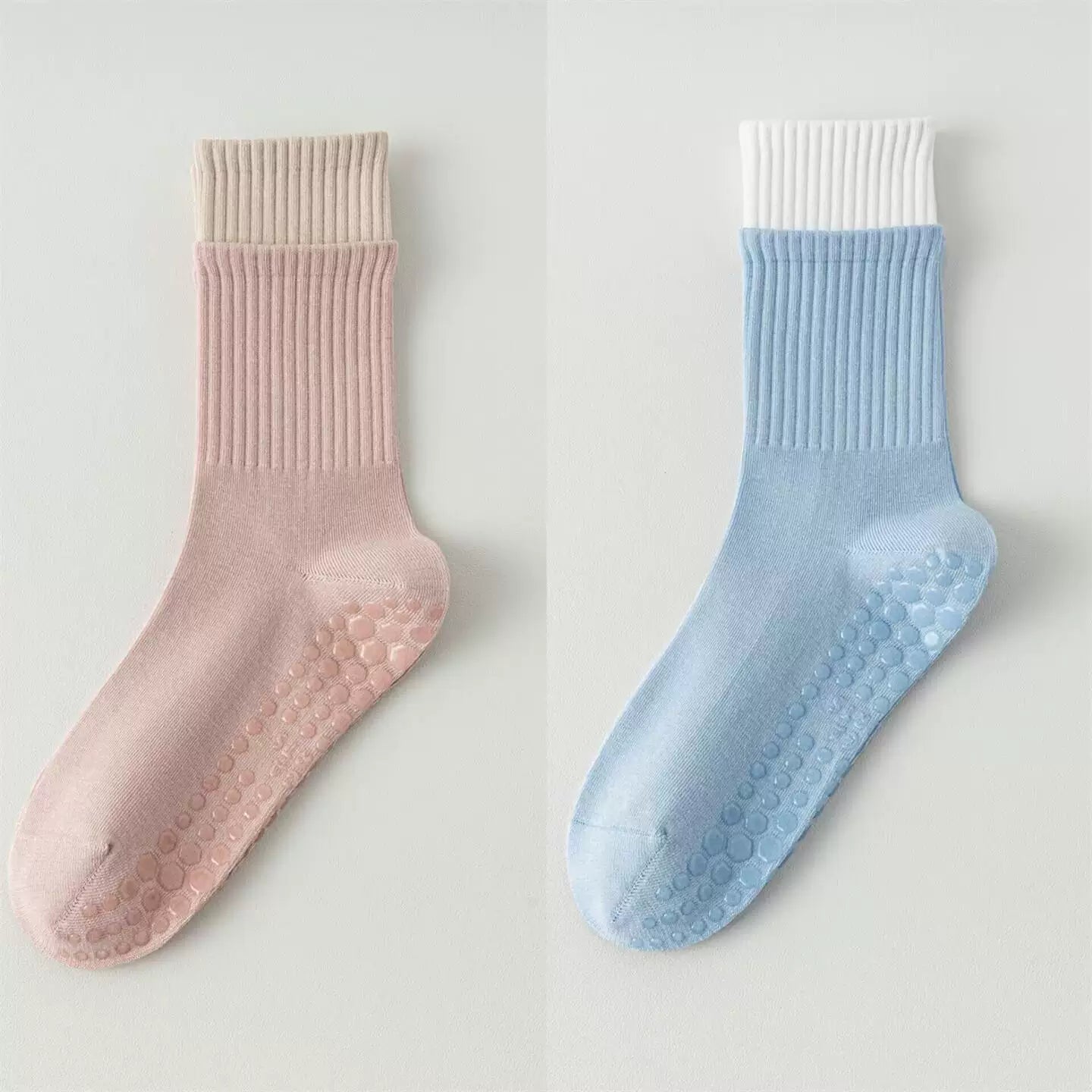 Hawecc | Women’s Non-Slip Split-Toe Socks for Pilates and Yoga