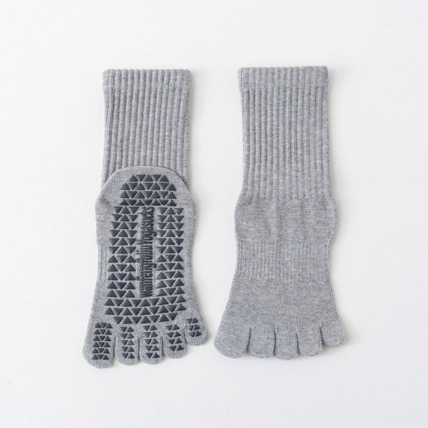 Hawecc | Indoor Fitness Socks for Women with Split Toe and Grip