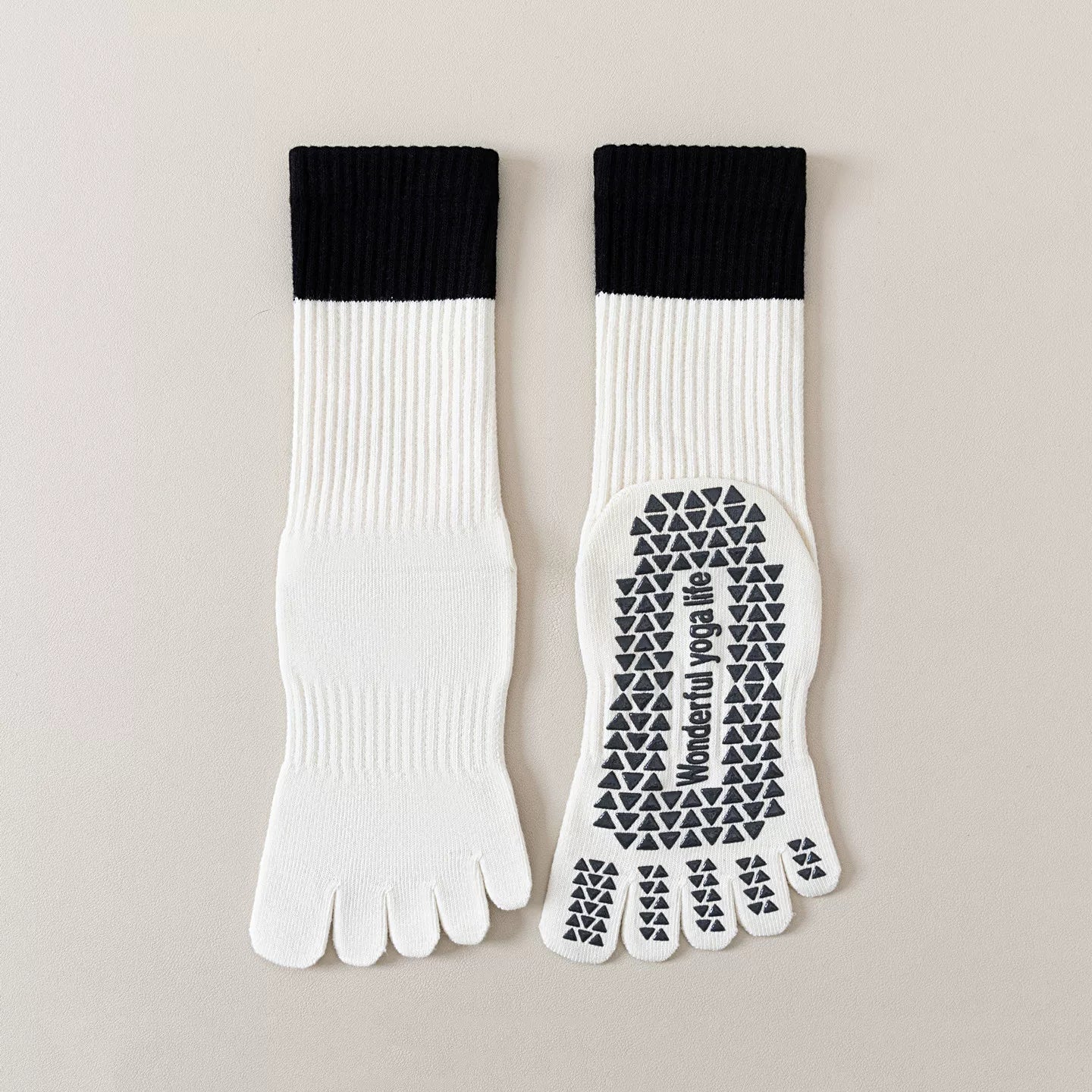 Hawecc | Non-Slip Pilates and Yoga Socks for Women’s Mid-Calf Comfort