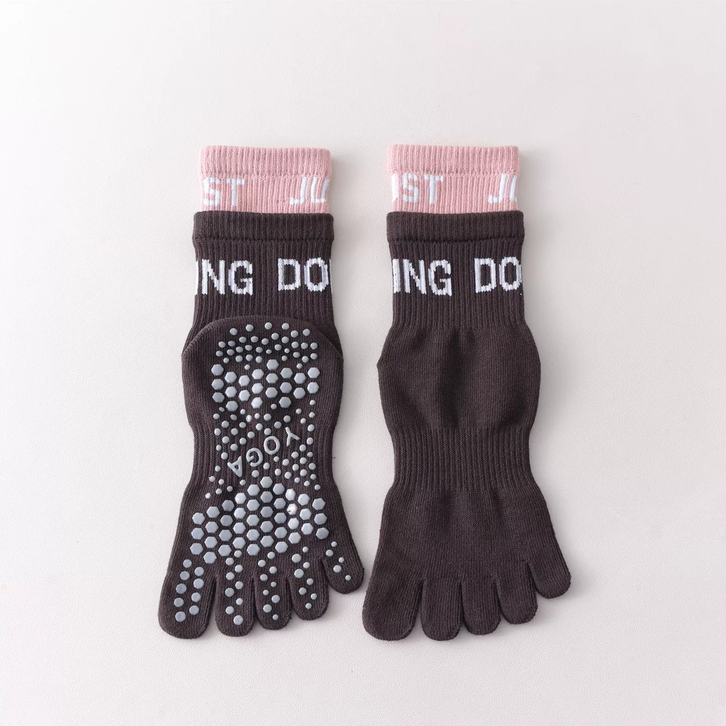 Hawecc | Indoor Yoga and Pilates Socks with Split Toe for Women