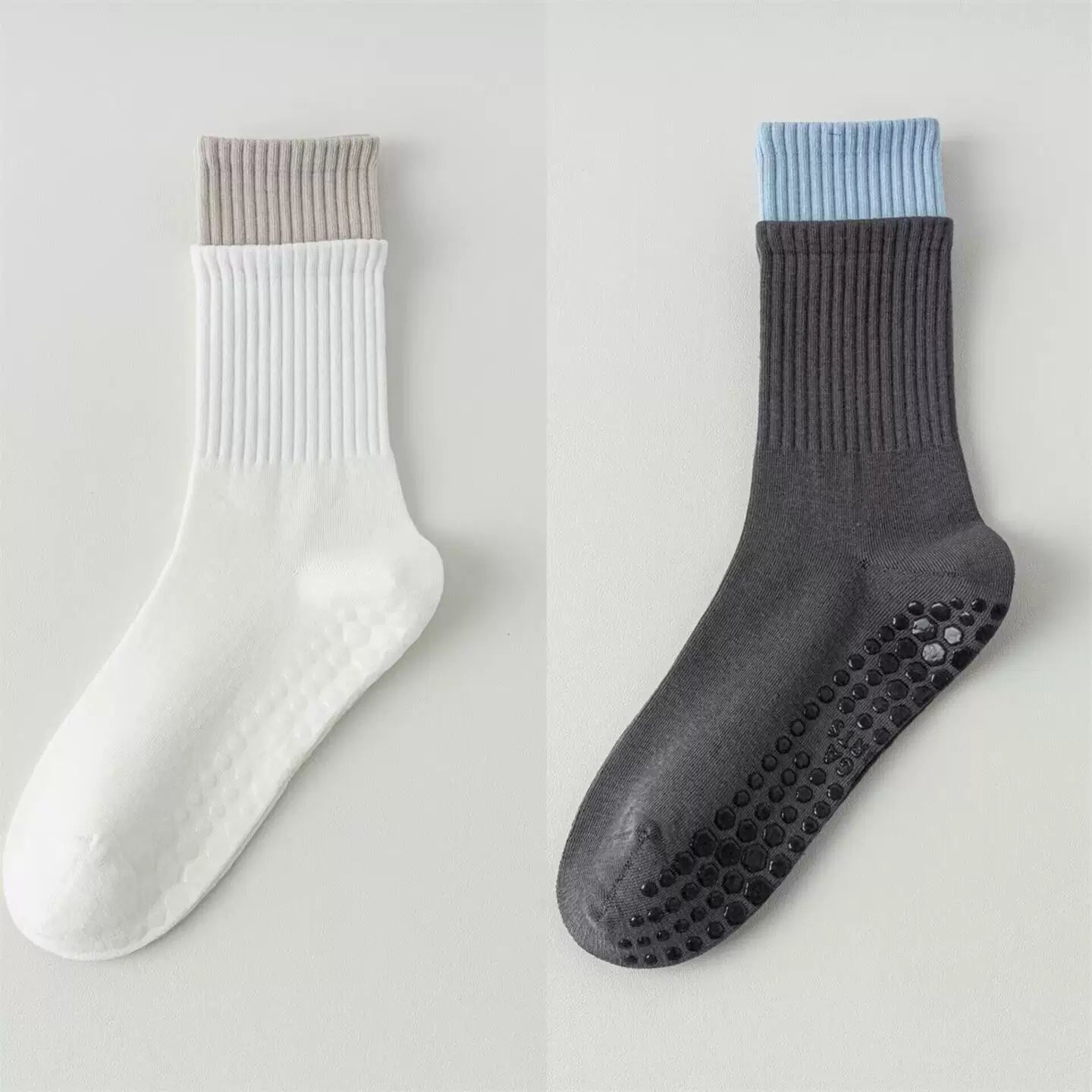 Hawecc | Women’s Non-Slip Split-Toe Socks for Pilates and Yoga