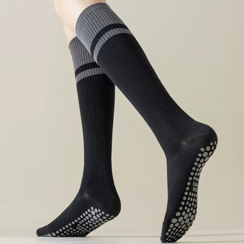 Hawecc | Professional Mid-Calf Non-Slip Yoga Socks for Women
