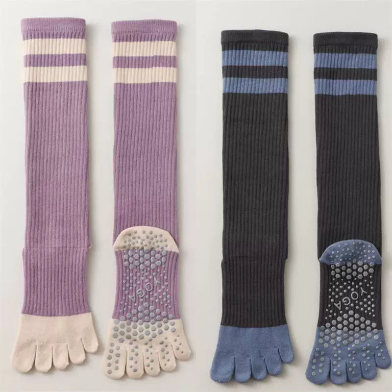 Hawecc | Indoor Mid-Calf Grip Socks for Women’s Fitness