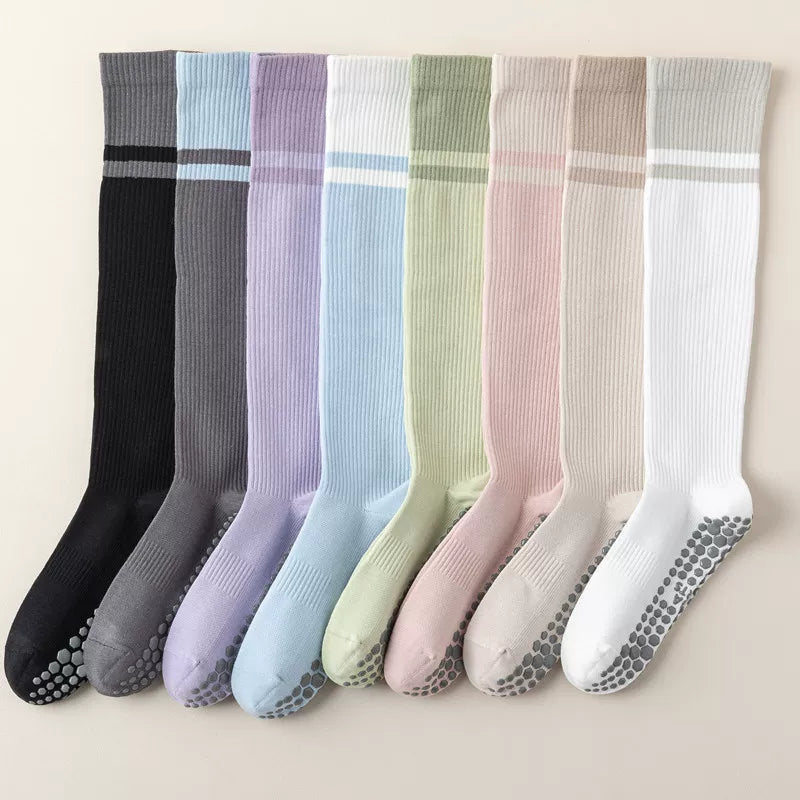 Hawecc | Professional Mid-Calf Non-Slip Yoga Socks for Women