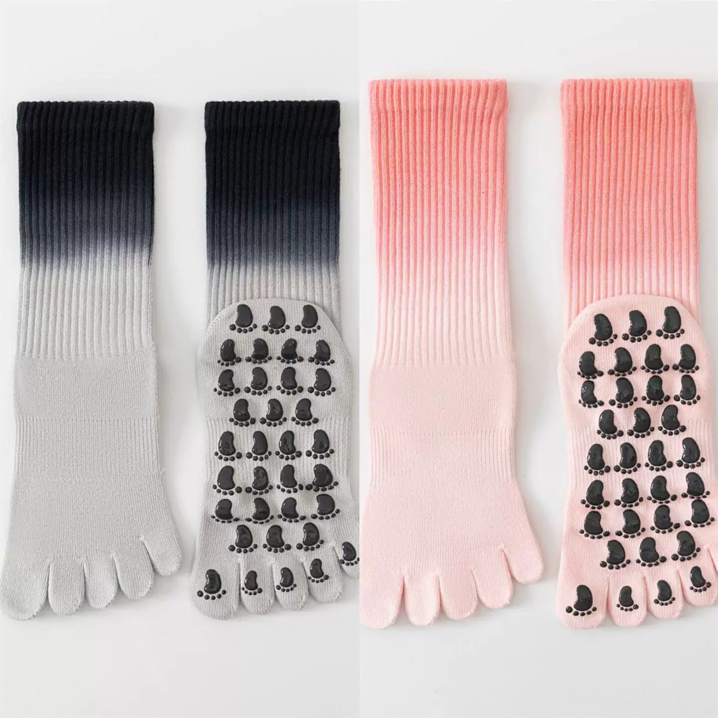 Hawecc | Mid-Calf Professional Yoga Socks for Women with Grip