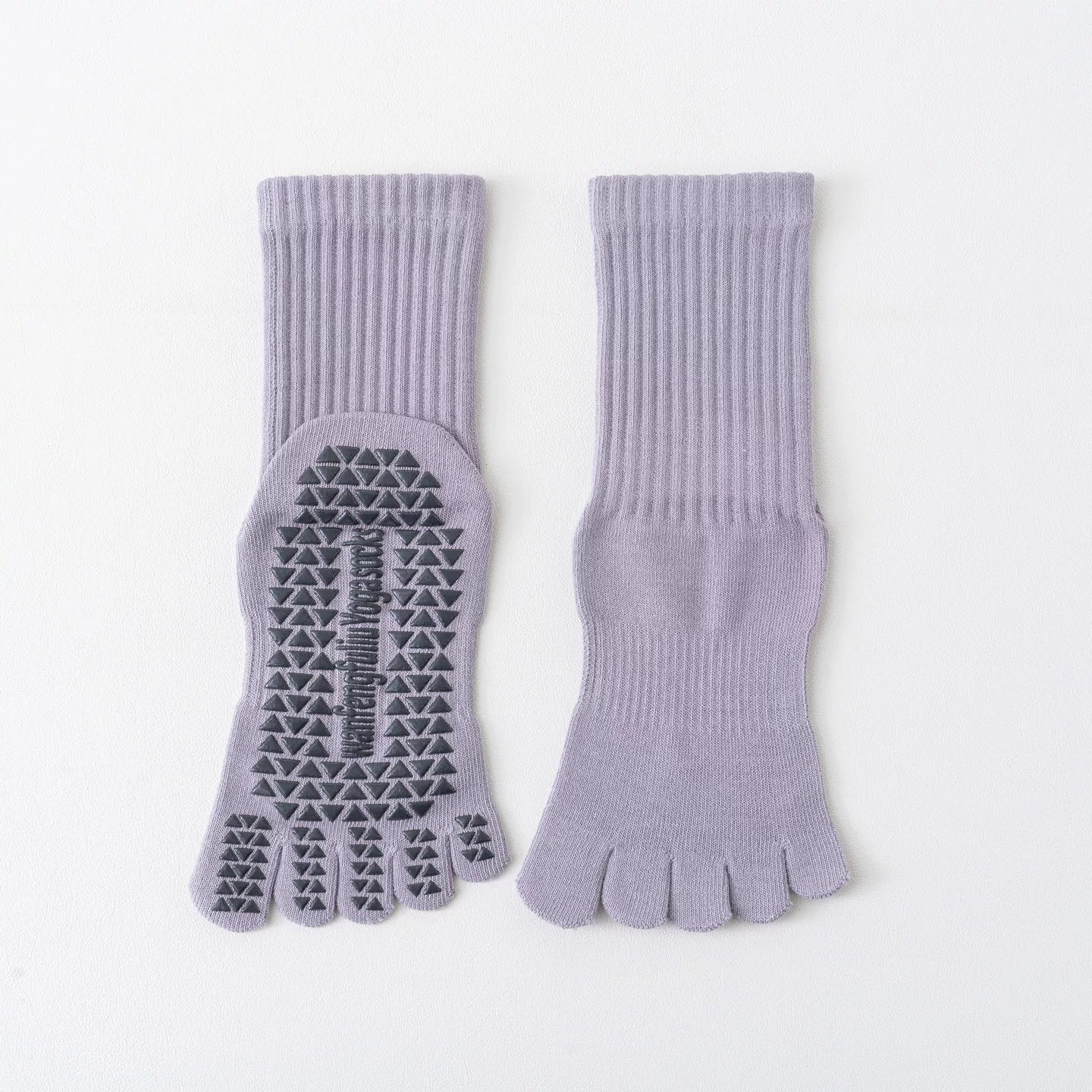 Hawecc | Indoor Fitness Socks for Women with Split Toe and Grip