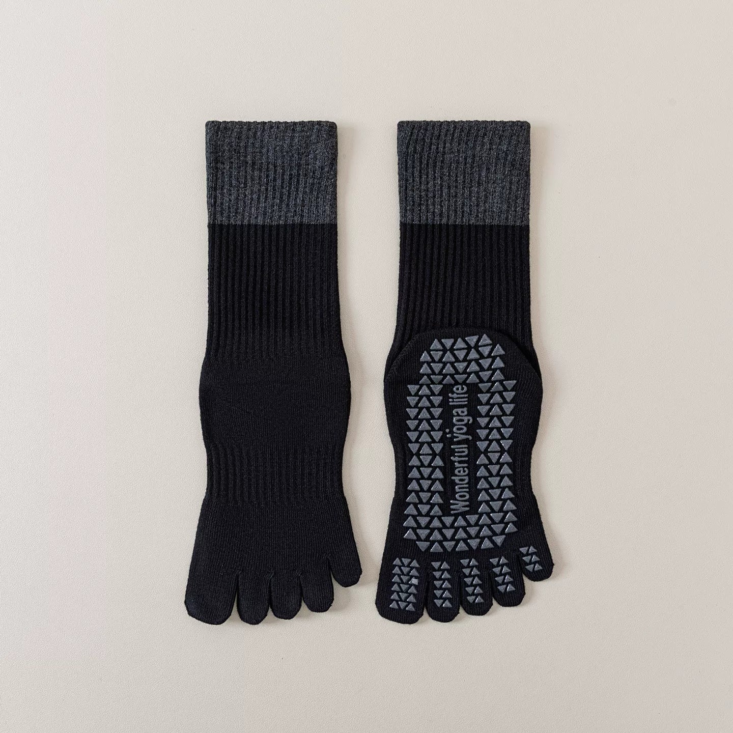 Hawecc | Non-Slip Pilates and Yoga Socks for Women’s Mid-Calf Comfort