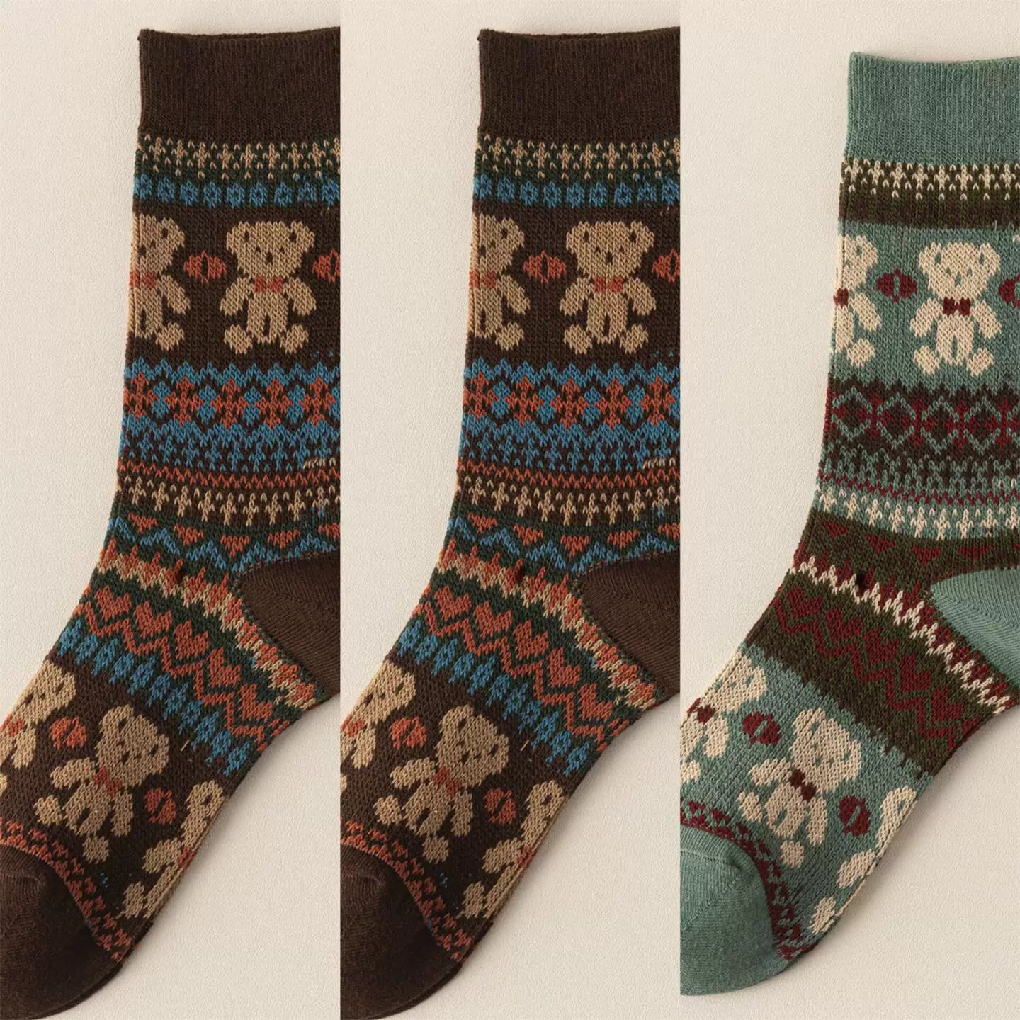 Hawecc | Split-Toe Mid-Calf Socks for Home and Studio Fitness