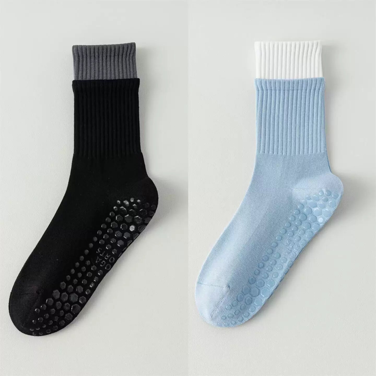 Hawecc | Women’s Non-Slip Split-Toe Socks for Pilates and Yoga