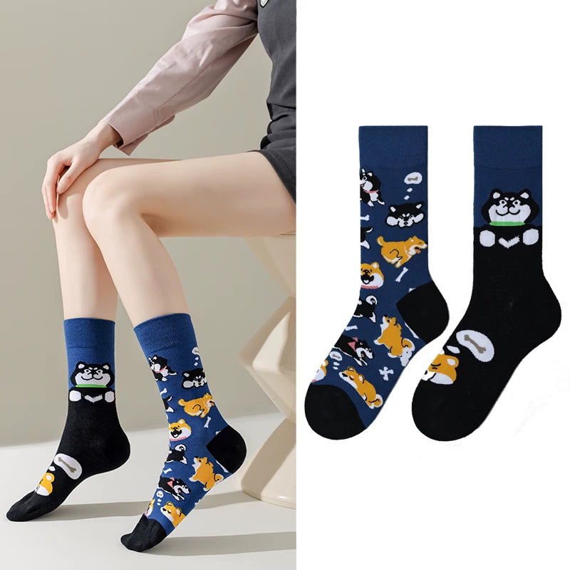 Hawecc | Mid-Calf Split-Toe Pilates and Yoga Socks