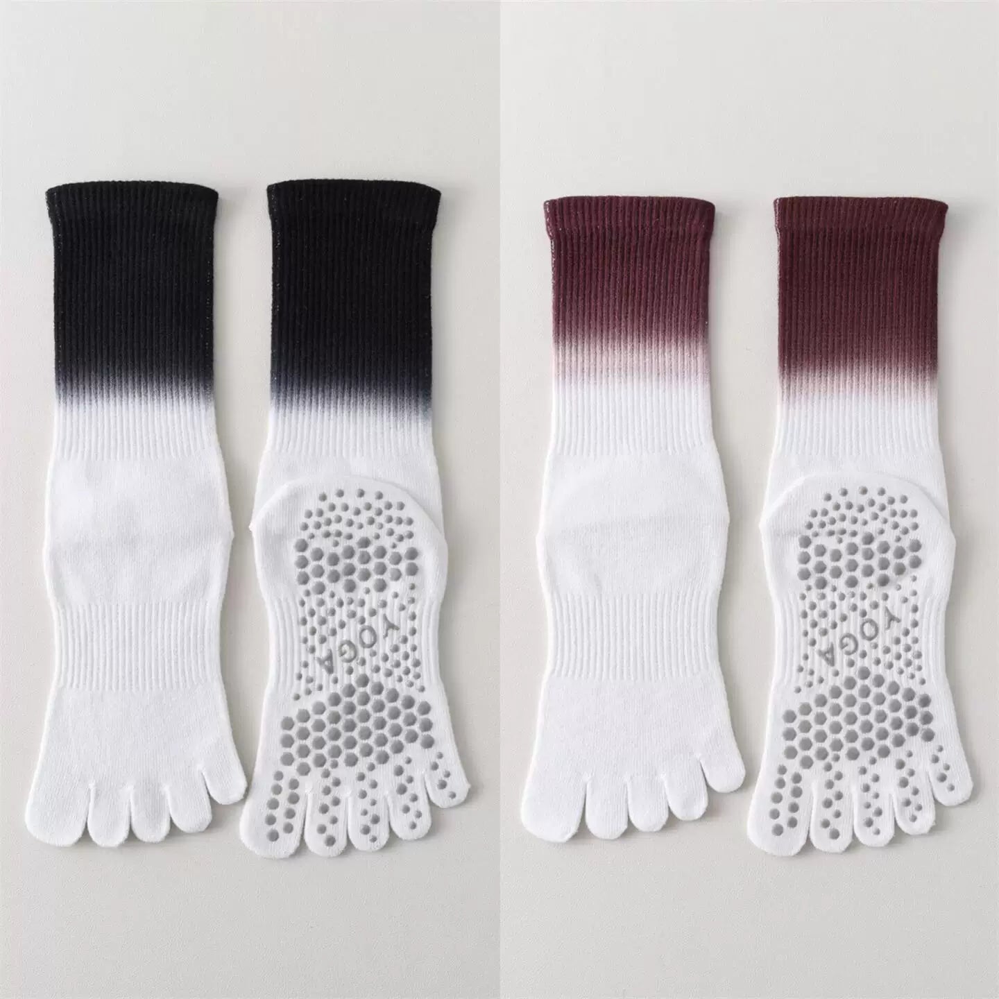 Hawecc | Women’s Non-Slip Split-Toe Fitness Socks