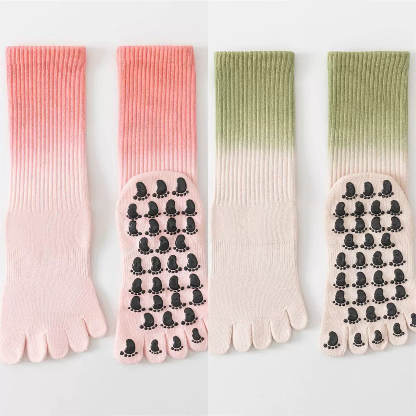 Hawecc | Mid-Calf Professional Yoga Socks for Women with Grip