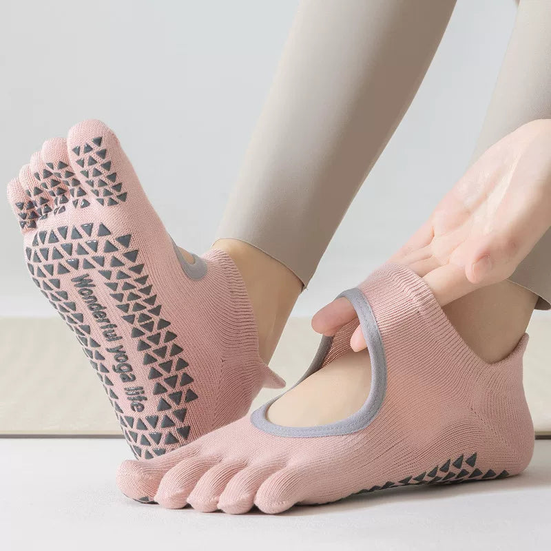 Hawecc | Professional Non-Slip Mid-Calf Pilates Socks