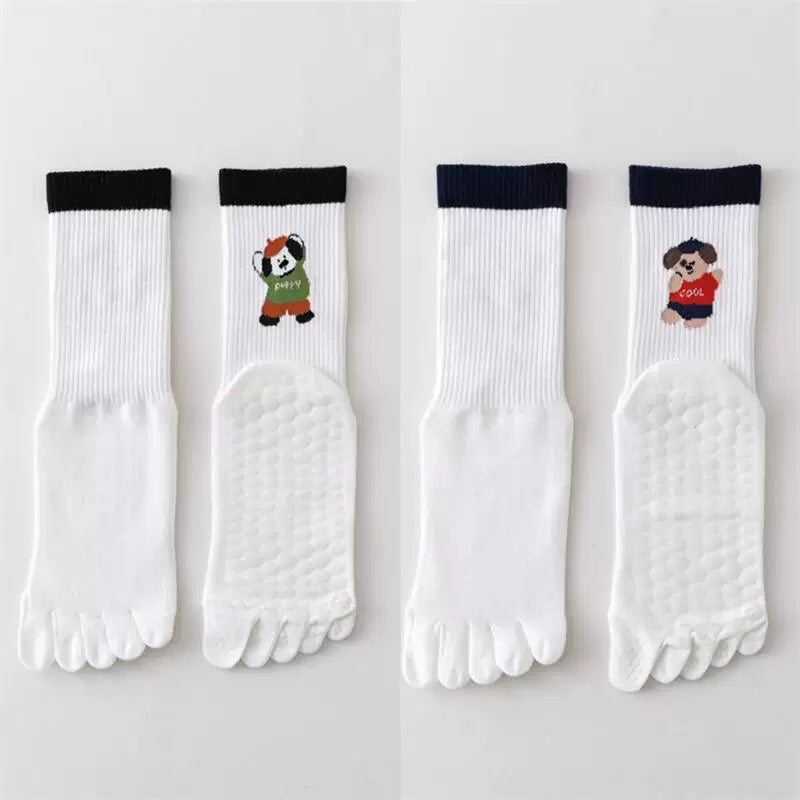 Hawecc | Split-Toe Grip Socks for Women’s Indoor Fitness