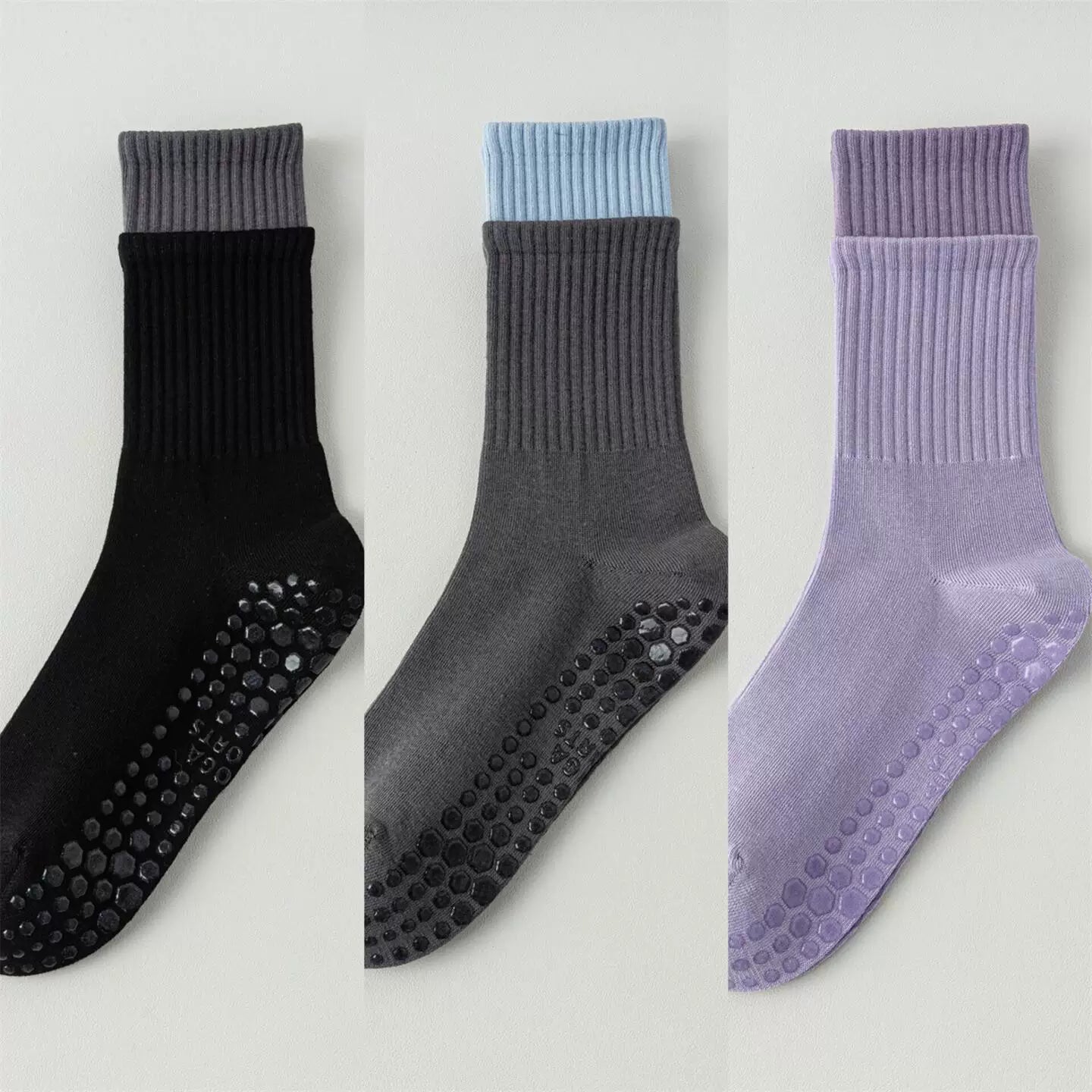 Hawecc | Women’s Non-Slip Split-Toe Socks for Pilates and Yoga