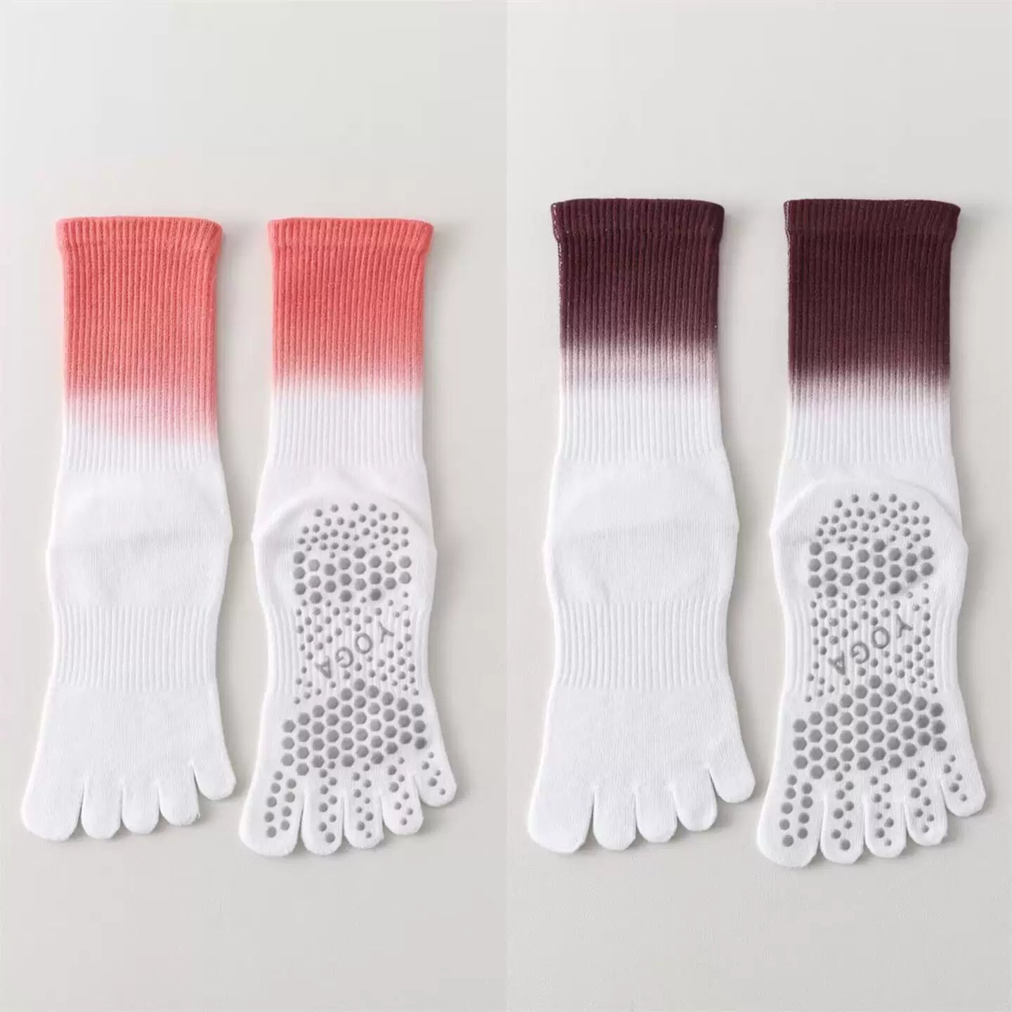 Hawecc | Women’s Non-Slip Split-Toe Fitness Socks