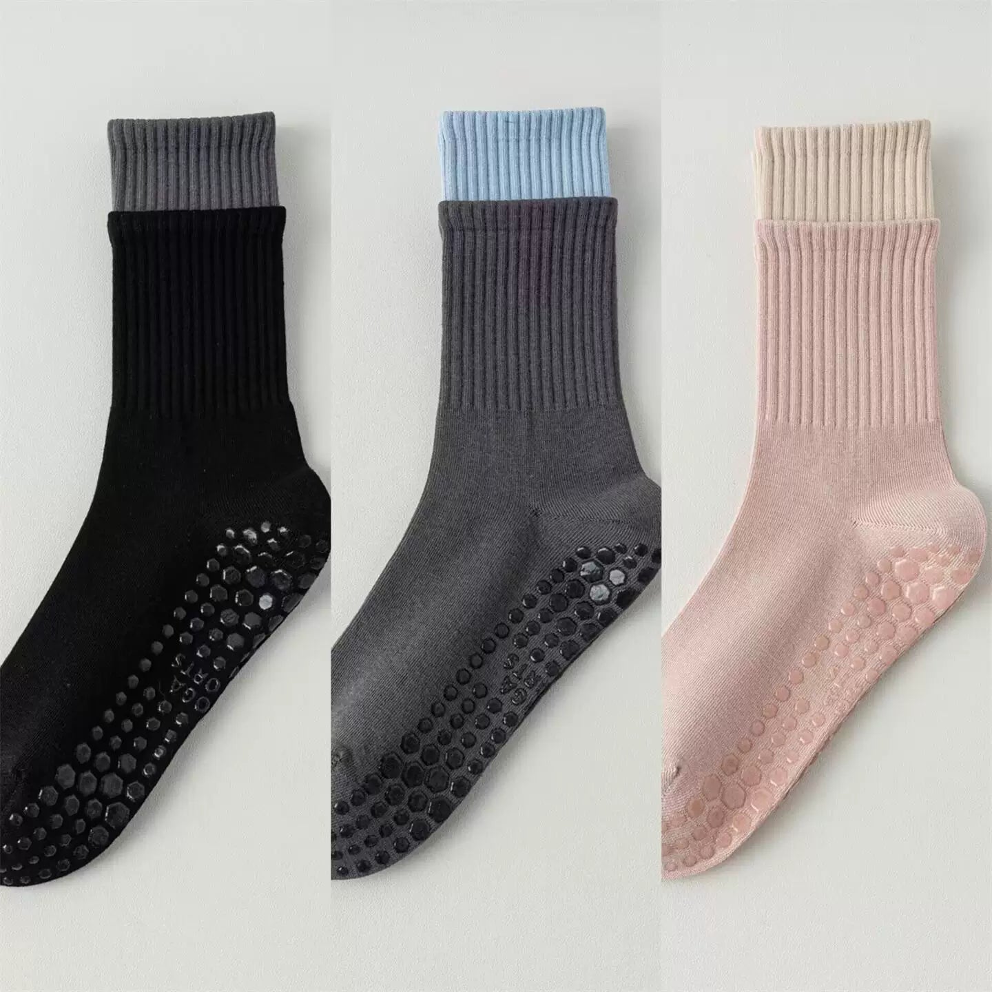 Hawecc | Women’s Non-Slip Split-Toe Socks for Pilates and Yoga