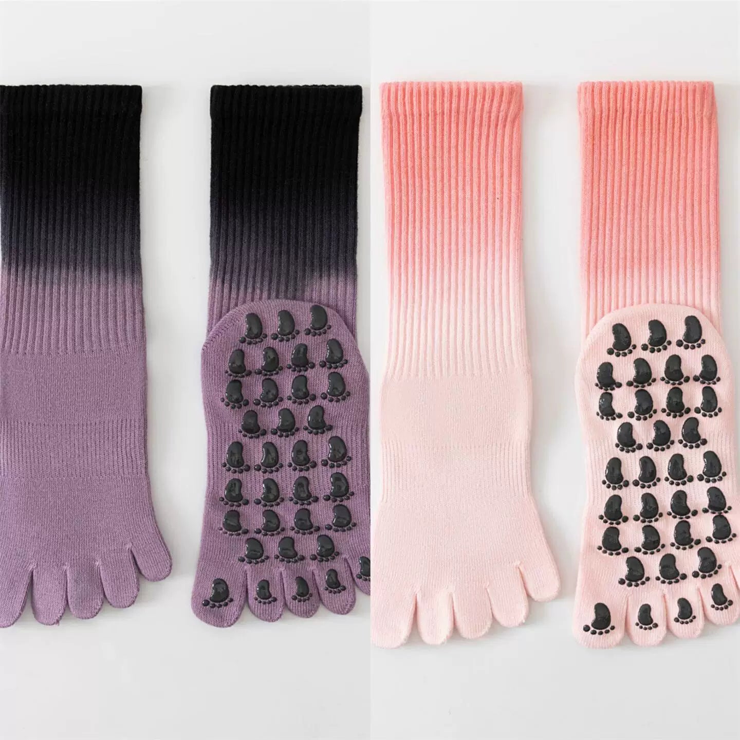 Hawecc | Mid-Calf Professional Yoga Socks for Women with Grip