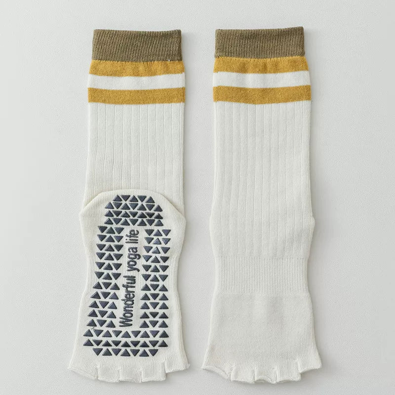 Hawecc | Women’s Professional Mid-Calf Socks for Indoor Floor Workouts