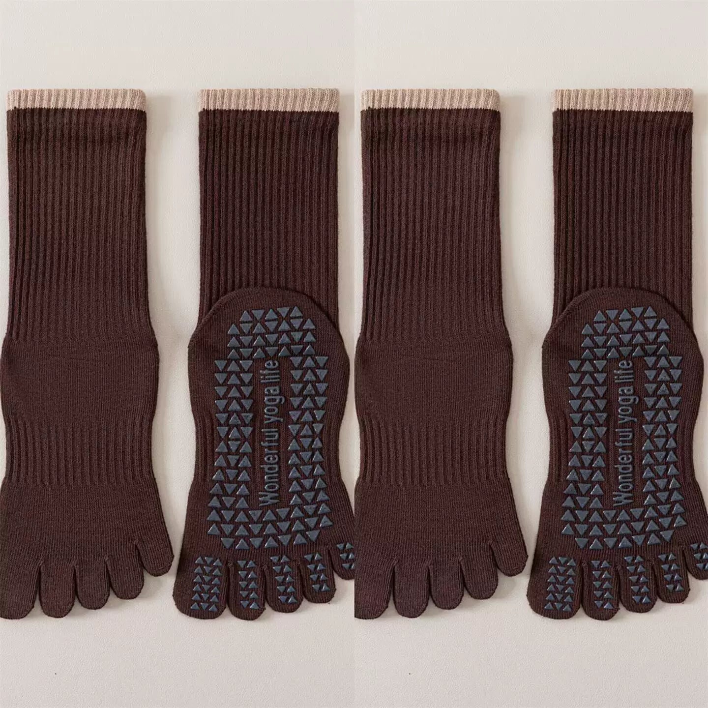 Hawecc | Women’s Indoor Fitness Socks with Split Toe